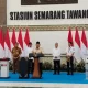 Presiden Prabowo Subianto didampingi pejabat terkait meresmikan hasil revitalisasi Stasiun Semarang Tawang yang tetap menjaga nilai sejarah