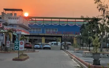 Lokasi gudang munisi yang mengalami ledakan di Saradan Madiun Jawa Timur