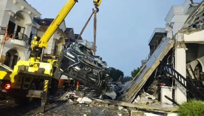 Diduga Kebocoran Gas, Ledakan Hebat Terjadi Di Kompleks Grand Polonia Medan!