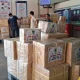 Proses penyaluran bantuan rendang dari Sumbar untuk korban gempa NTT