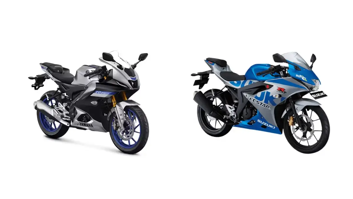 Perbandingan dua motor sport full fairing Yamaha R15 dan Suzuki GSX-R150 kelas 150 cc