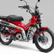 Tampilan depan samping Honda CT125 2026 bergaya retro modern
