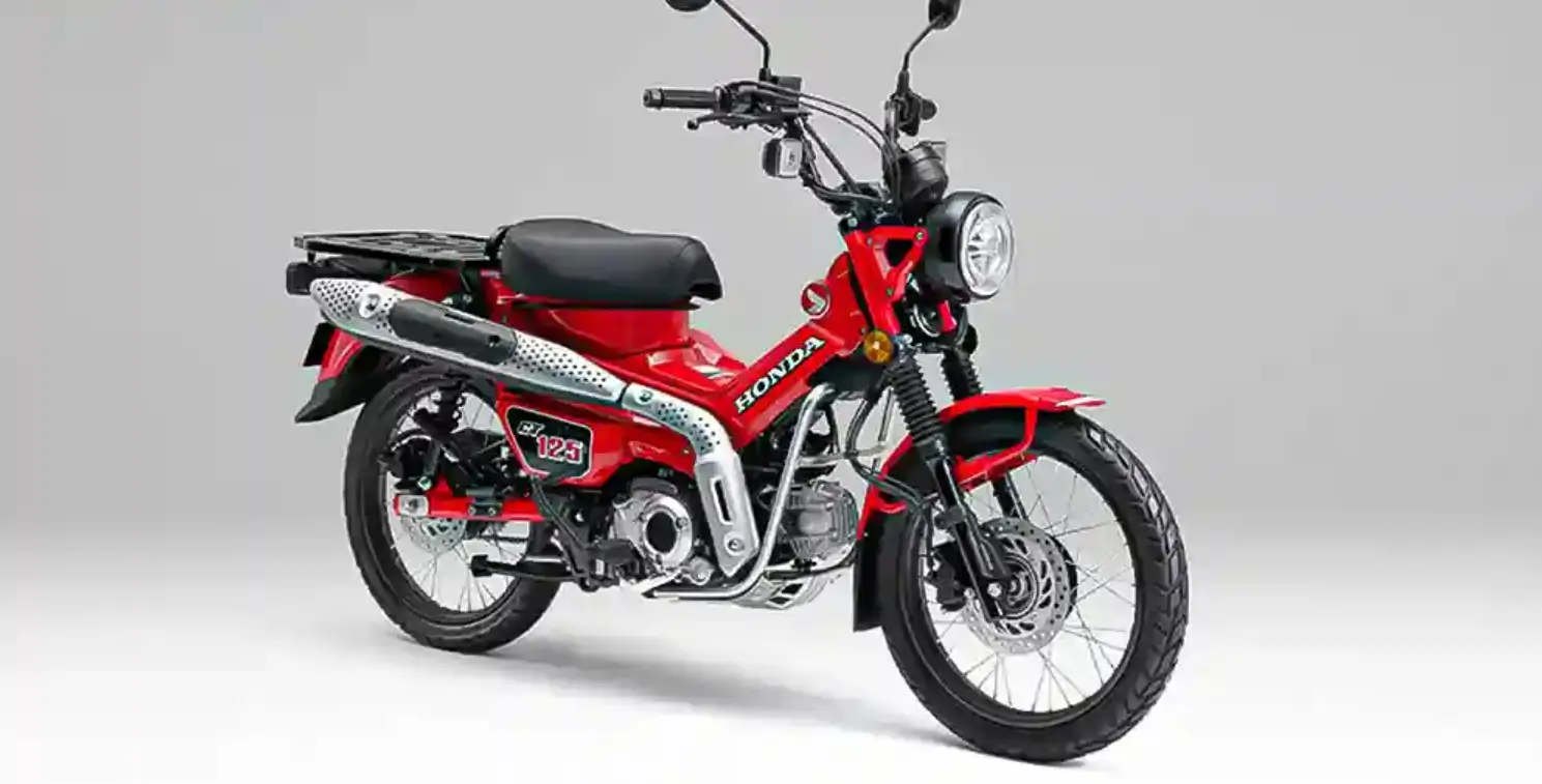 Tampilan depan samping Honda CT125 2026 bergaya retro modern