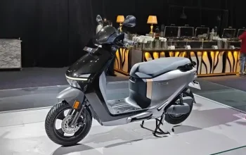 Tampilan motor listrik Honda QC3 desain modern ramping bodi sporty