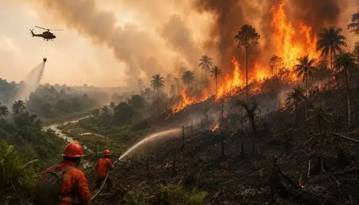Kabut Asap Pekat Akibat Karhutla Hambat Aktivitas Nelayan Di Natuna Melaut!