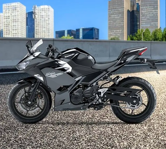 Tampilan motor sport Kawasaki Ninja 250 SL dengan desain ramping dan bodi ringan