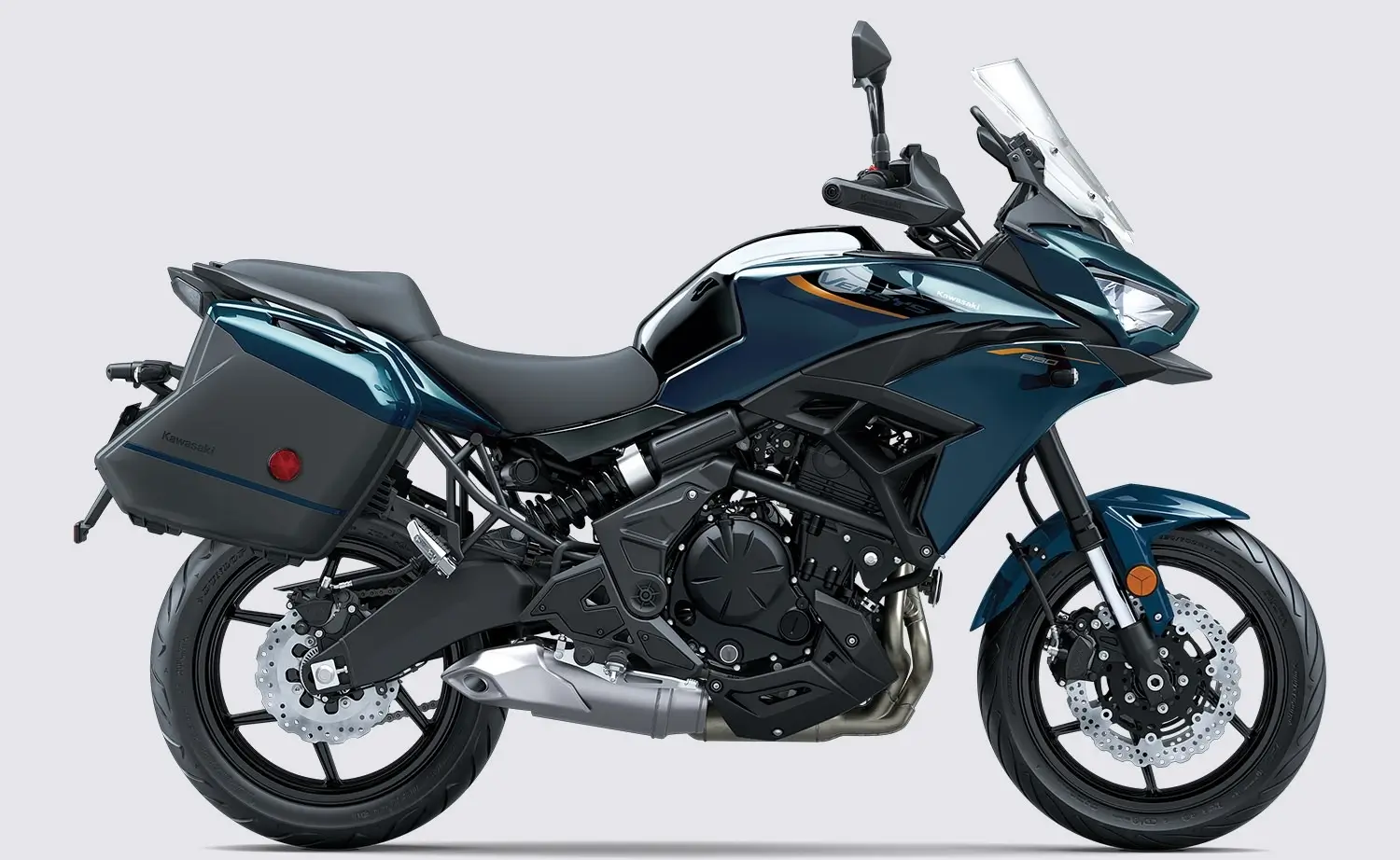 Tampilan Kawasaki Versys 650 motor adventure touring yang memadukan desain gagah performa dan kenyamanan berkendara