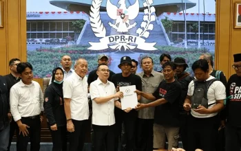 Pertemuan perwakilan Aliansi Masyarakat Pati Bersatu dengan pimpinan DPR RI di Ruang Abdul Muis, Kompleks Parlemen Senayan Jakarta