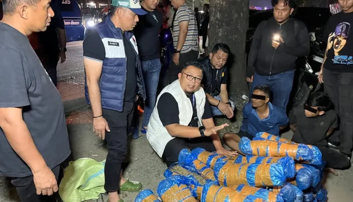 Dua Tersangka Pengedaran Ganja Sebanyak 93 Kg Di Medan Diringkus Polisi!