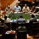 Presiden Prabowo Subianto memimpin rapat terbatas di Hambalang