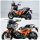 Tampilan depan samping XinYuan 250ADV bodi besar garis tegas gaya adventure modern