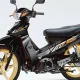 Tampilan samping motor bebek Yamaha FIZR tampak bersih dan terawat