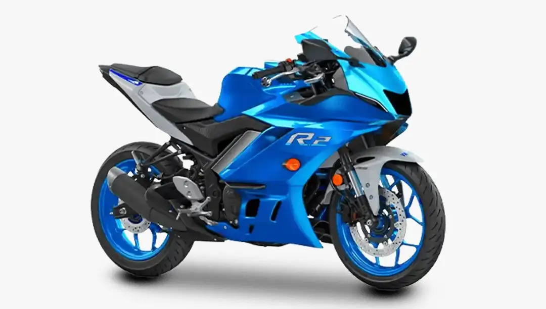 Ilustrasi motor Yamaha YZF R2 desain full fairing garang bergaya racing