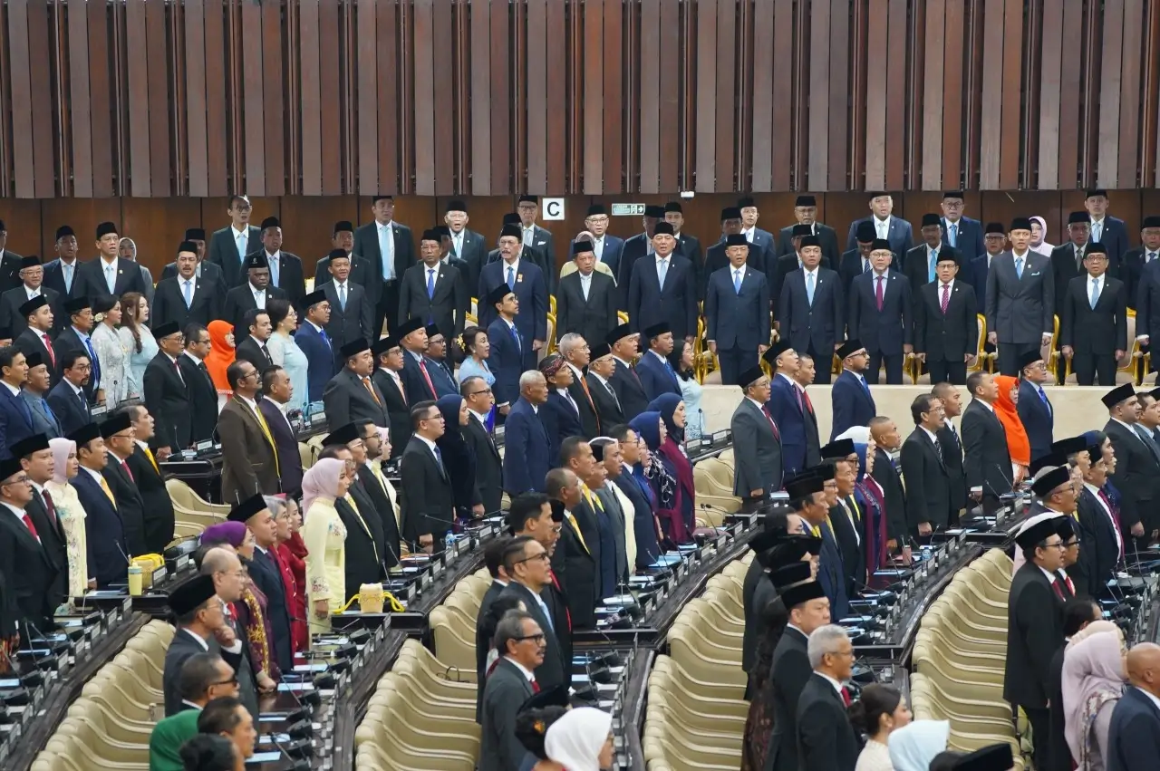 Suasana Sidang Tahunan MPR 2026 yang tetap berjalan meski ada anggota yang absen