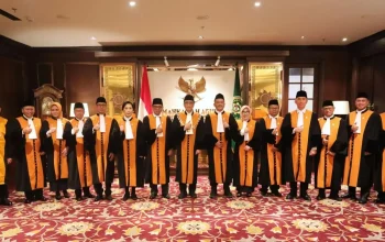 Ketua Mahkamah Agung Sunarto memimpin pelantikan 11 Hakim Agung dan 3 Hakim Ad Hoc baru