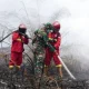 Pemandangan kebakaran hutan dan lahan serta kabut asap yang menyelimuti wilayah terdampak