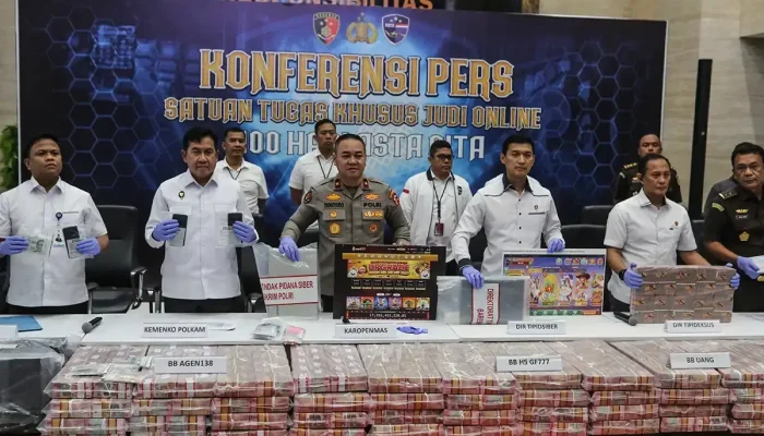 Bareskrim Polri Bongkar 3 Situs Judi Online Raup Rp1 Triliun Per Tahun